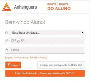 Portal do Aluno Anhanguera 2026 → Como Acessar, Login, Cursos