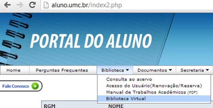 Portal do Aluno UMC 2022